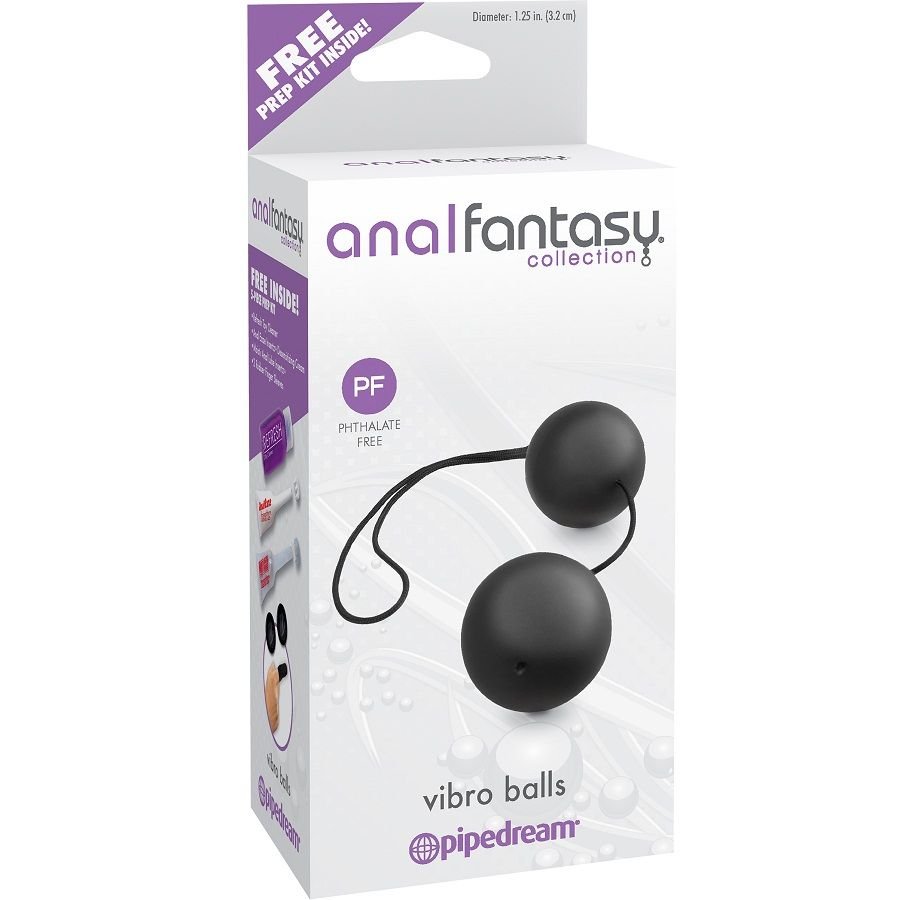 ANAL FANTASY VIBRO-BOLAS ANALES - Negro, Medium